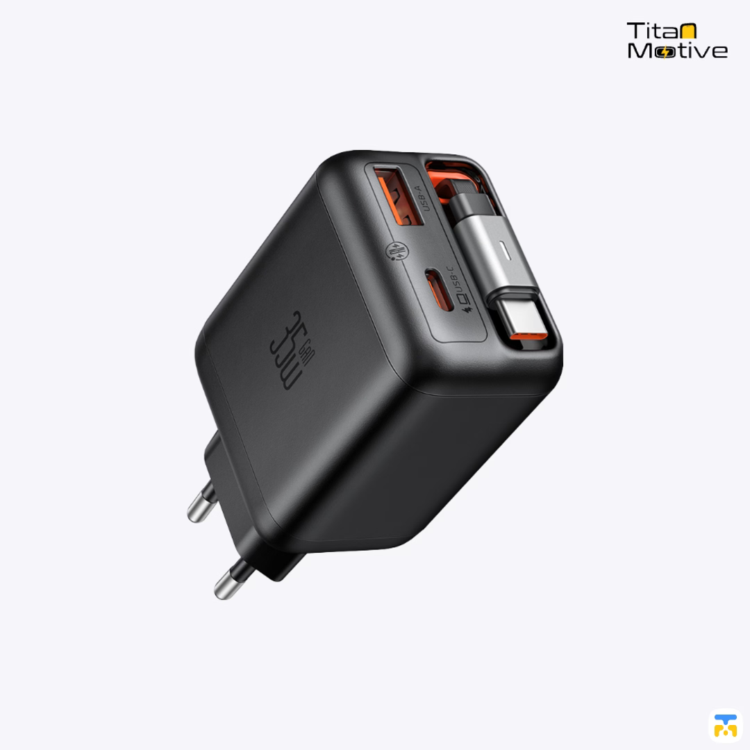 Mcdodo FreeGo 35W Retractable-Cable Charge - 2 USB-C + 1 USB-A