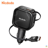 Mcdodo FreeGo Pro 93W Car Charger with Built-in USB-C Cable - 1A+1C