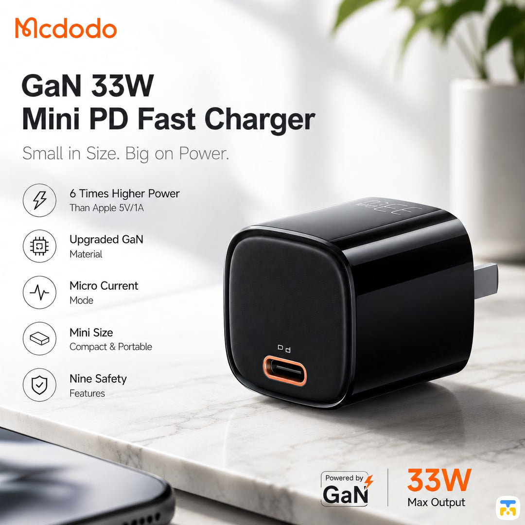 Mcdodo GaN 33W Mini PD Fast Charger