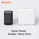 Same Power smaller More Ports - Mcdodo Gana Mini 67W Ultimate Mini GaN Charger - 2 USB-C 1 USB-A