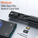 With Eject Pin Built-in Card Slot - Mcdodo Multifunctional Storage Box (Cable+Connector+SIM Ejector+Card Slot)