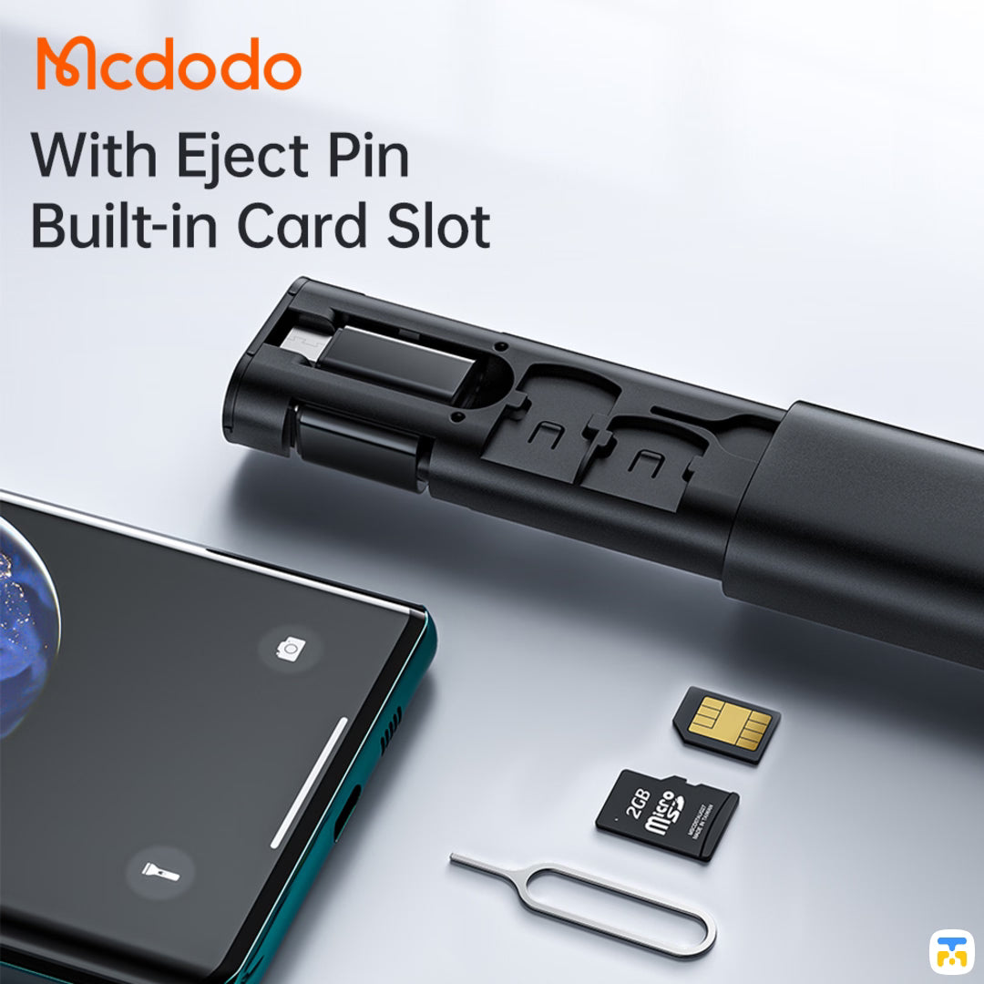 With Eject Pin Built-in Card Slot - Mcdodo Multifunctional Storage Box (Cable+Connector+SIM Ejector+Card Slot)