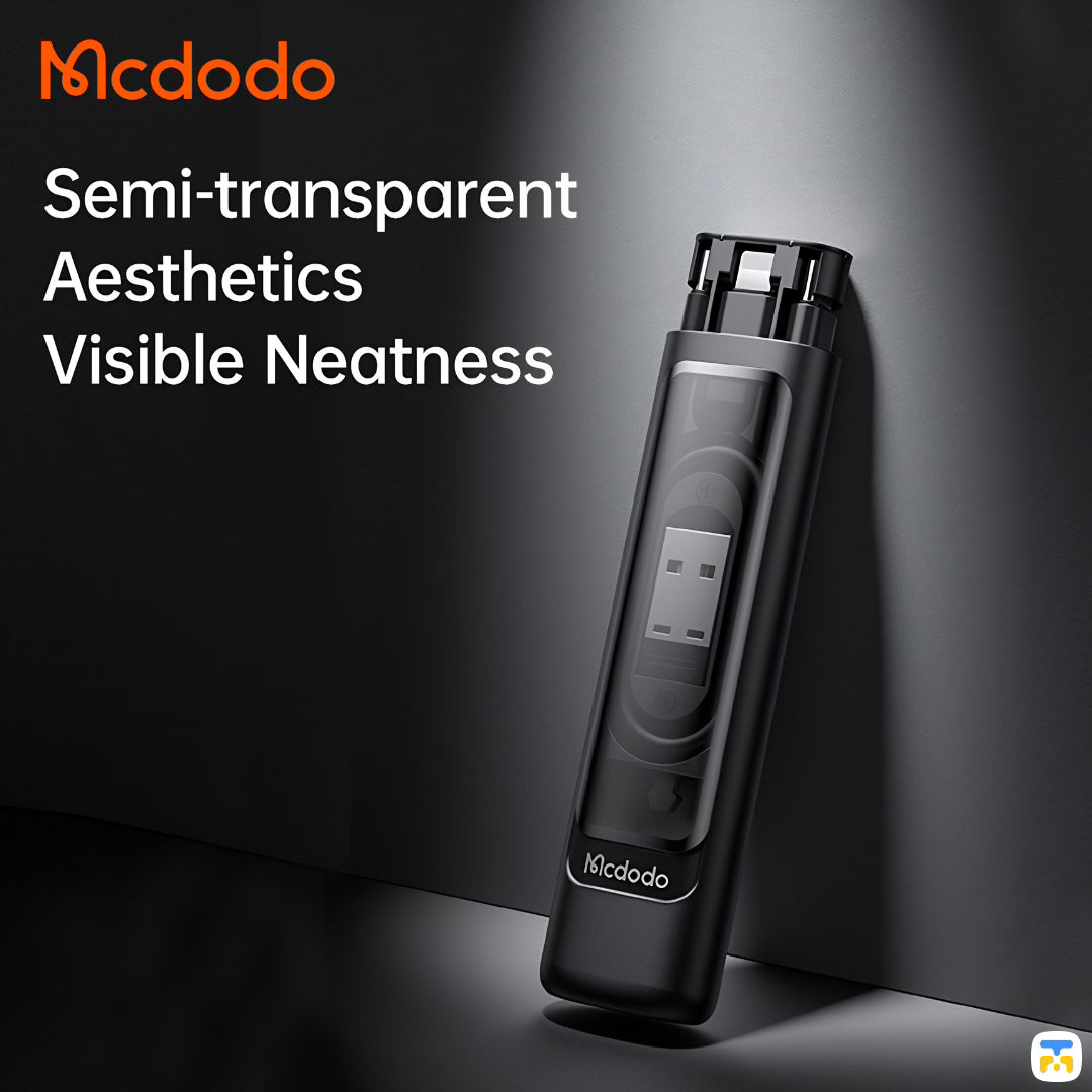 Semi-transparent Aesthetics Visible Neatness - Mcdodo Multifunctional Storage Box (Cable+Connector+SIM Ejector+Card Slot)