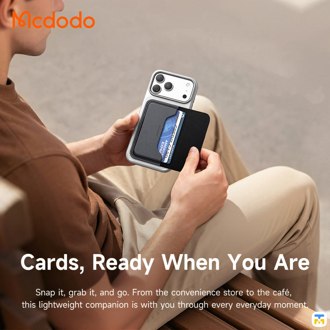 Cards, Ready When You Are - Mcdodo Napa Magnetic Leather Card Holder