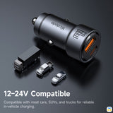 12-24V Compatible - Mcdodo NeoEco 60W Car Charger - USB-C + USB-A