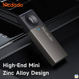 High-End Mini
Zinc Alloy Design - Mcdodo Port Go USB-A Wireless Car Adapter