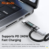 Mcdodo PortGo Vison 240W USB-C to USB-C Adapter Supports PD 240W Fast Charging