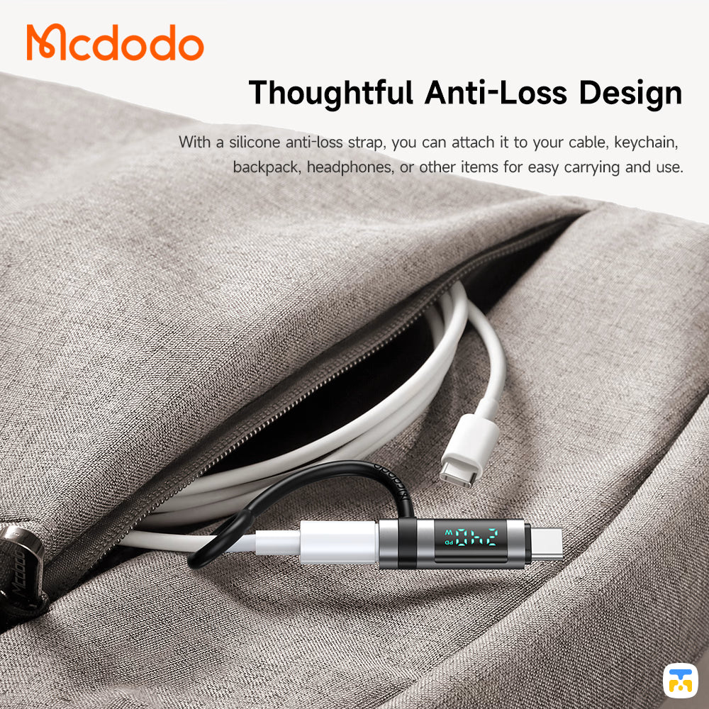 Mcdodo PortGo Vison 240W USB-C to USB-C Adapter Thoughtful Anti-Loss Design
