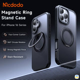 Mcdodo Protective Case for iPhone 16 series - Magsafe with Ring Stand
