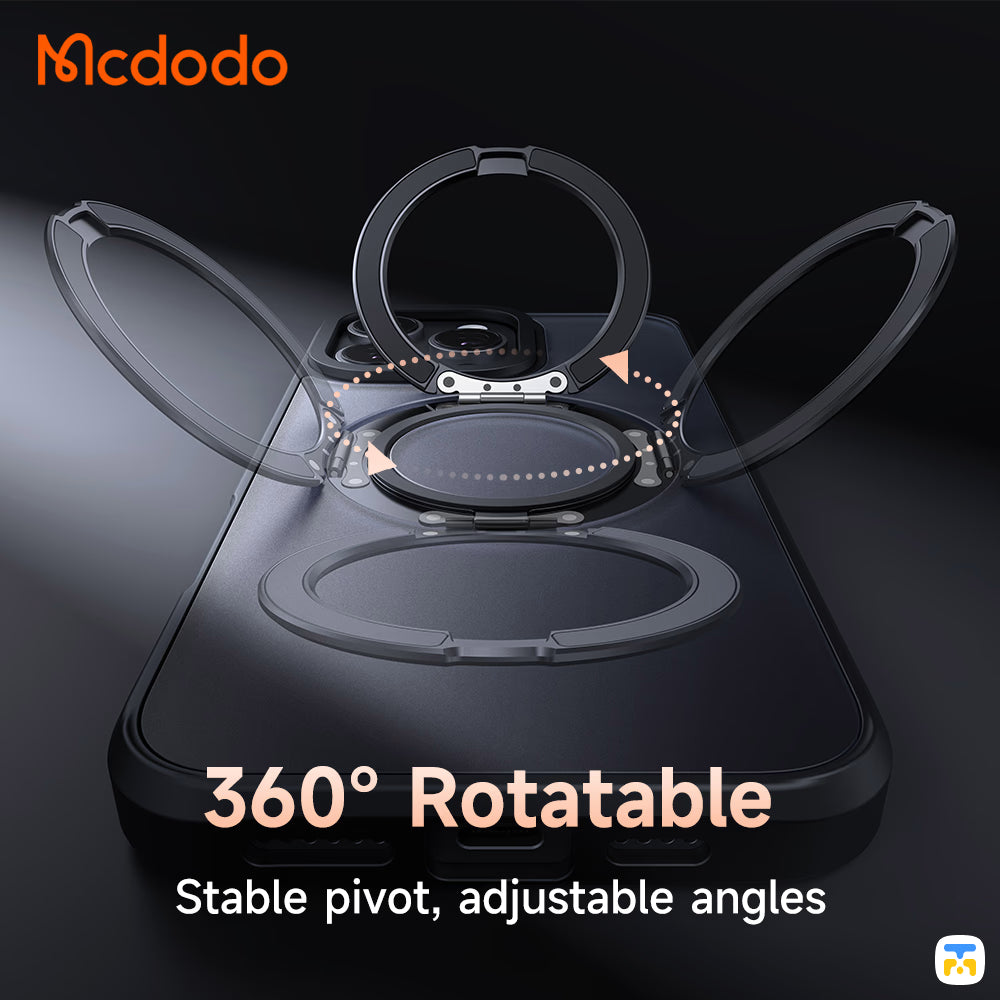 Mcdodo Protective Case for iPhone 16 - 360° Rotatable