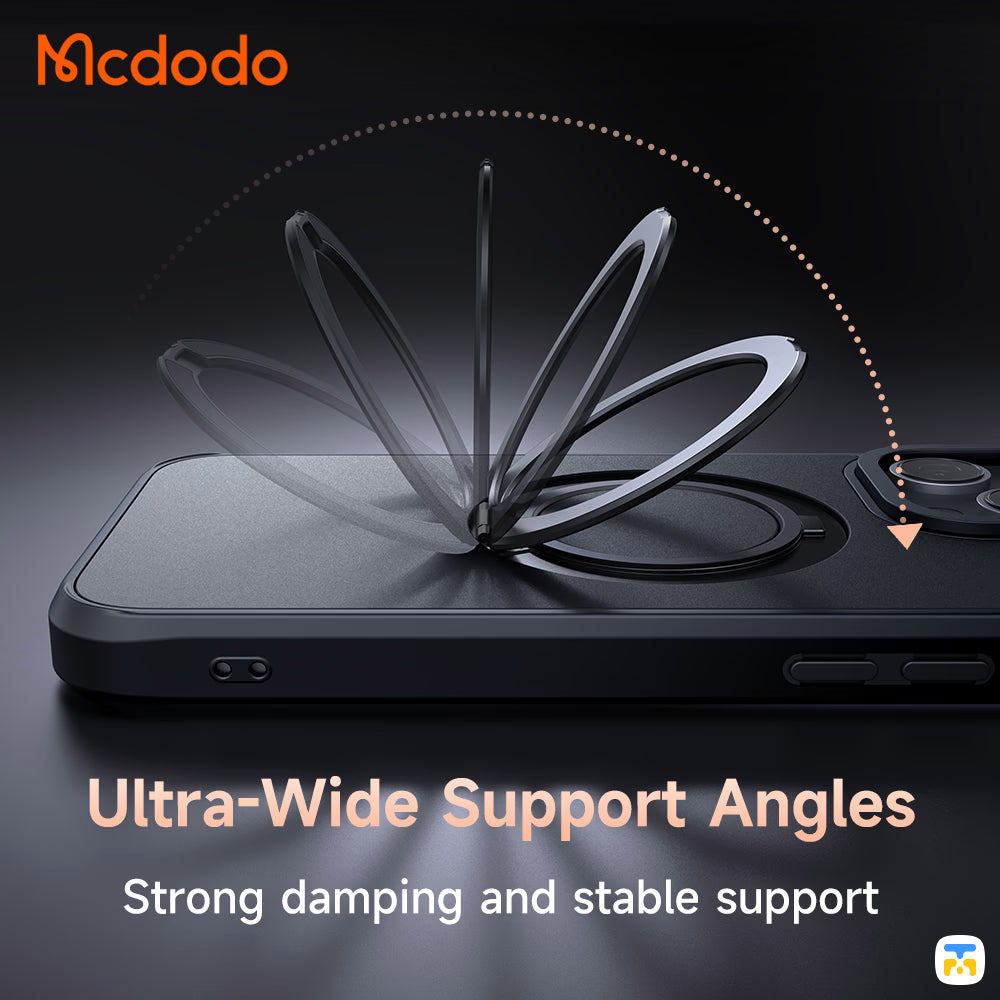 Mcdodo Protective Case for iPhone 16 - Ultra-Wide Support Angles