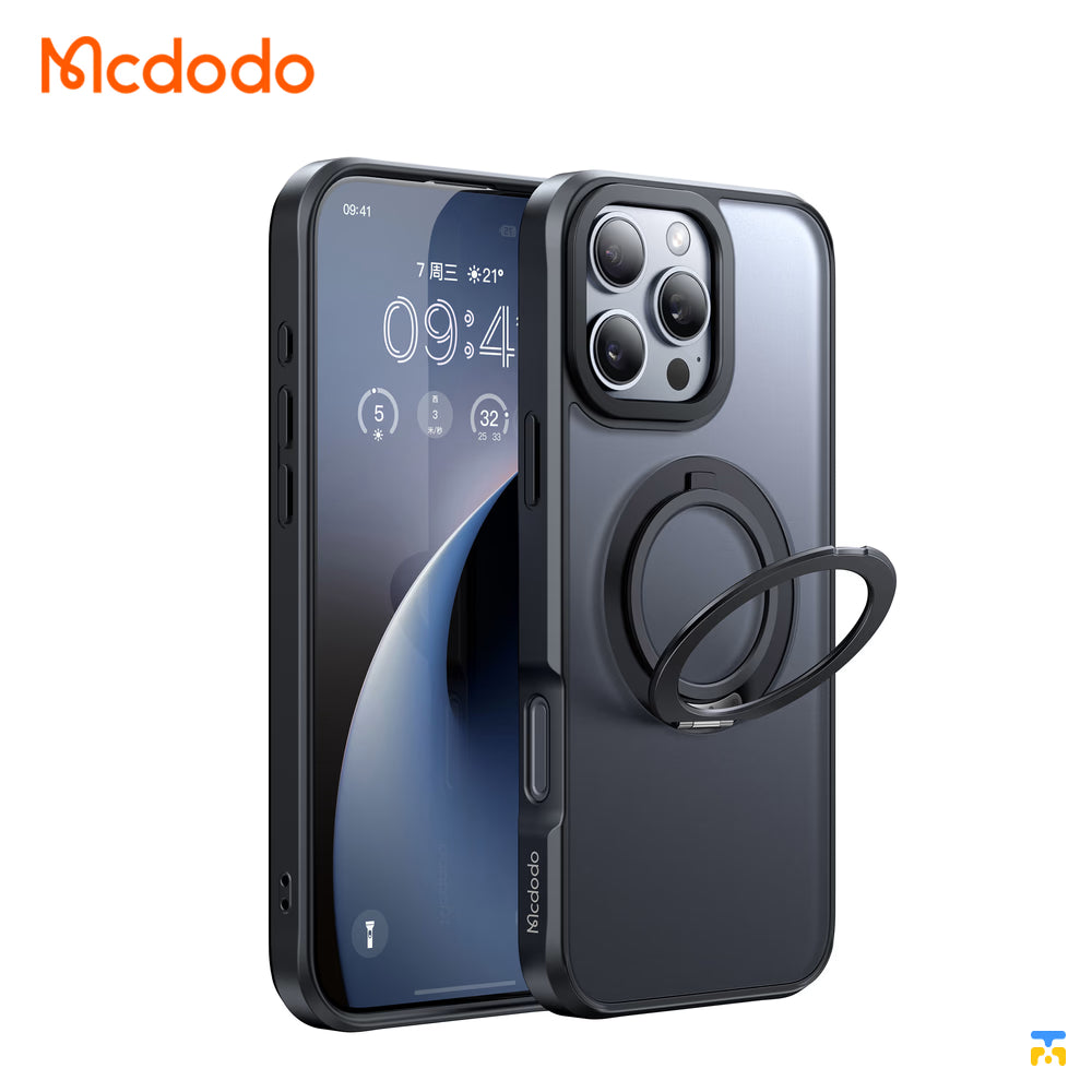 Mcdodo Protective Case for iPhone 16 - Magsafe with Ring Stand