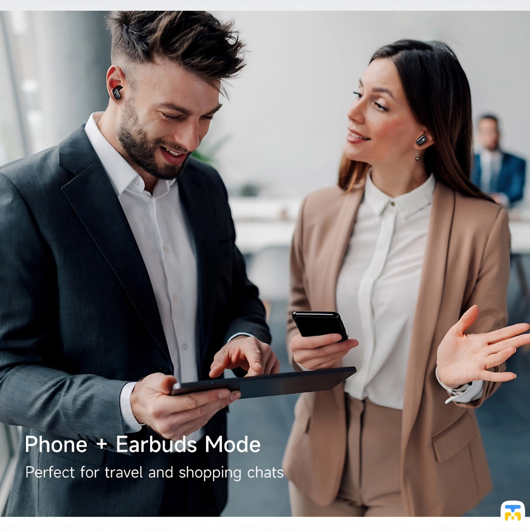 Phone + Earbuds Mode Perfect for travel and shopping chats - Mcdodo Speak A01 Series ANC+ENC AI Translation Earbuds
