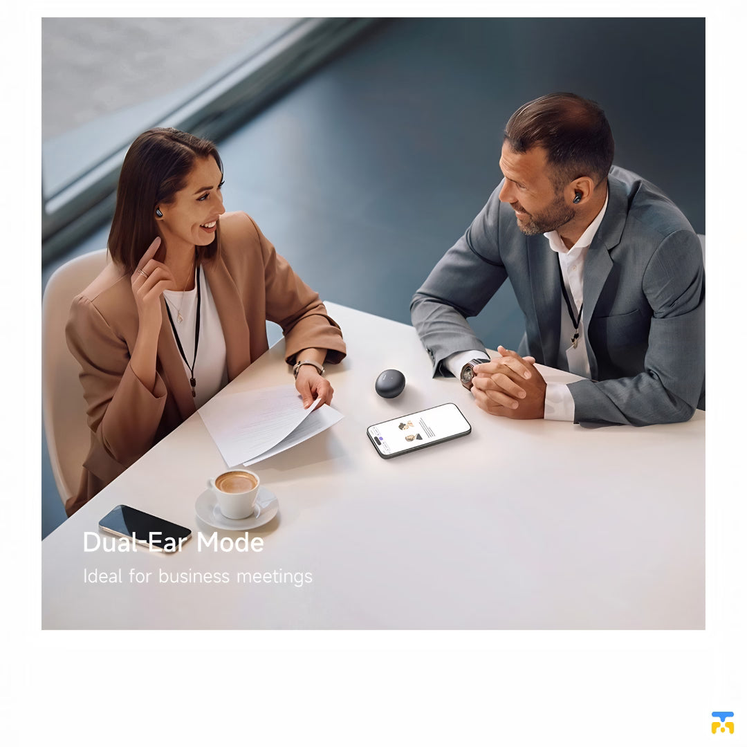 Dual Far Mode Ideal for business meetings - Mcdodo Speak A01 Series ANC+ENC AI Translation Earbuds