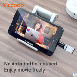 No data traffic required
Enjoy movie freely - Mcdodo Type-C to Micro USB Connector