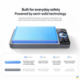 Built for everyday safety
Powered by semi-solid technology - Mcdodo Ultima 10000mAh 25W Qi2.2 Wireless Power Bank, Semi-Solid Battery