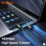 Mcdodo USB-A to USB-C Cable with Charging Light - 480Mbps High-Speed Transfer