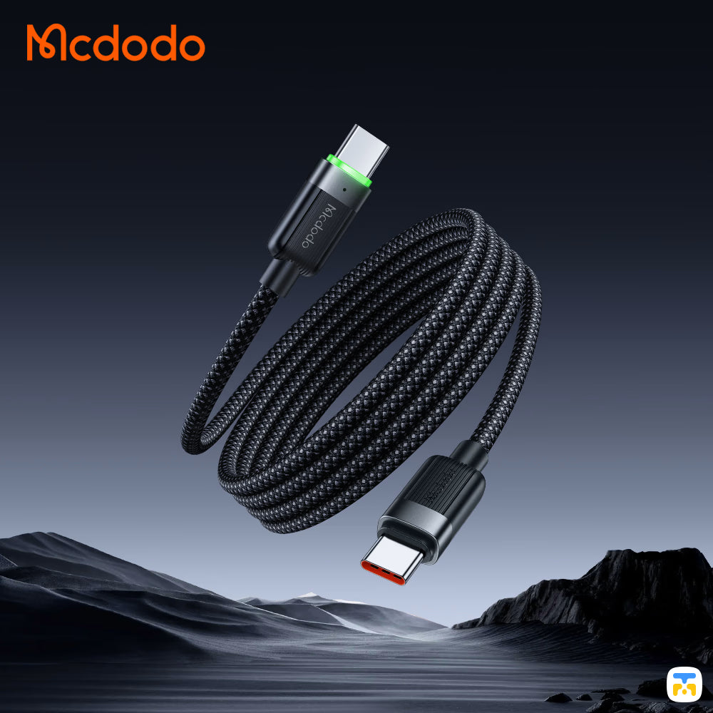 Mcdodo USB-C to USB-C Magnetic Self-Winding Cable - 60W - 1.2 Meter- Auto-retract design
