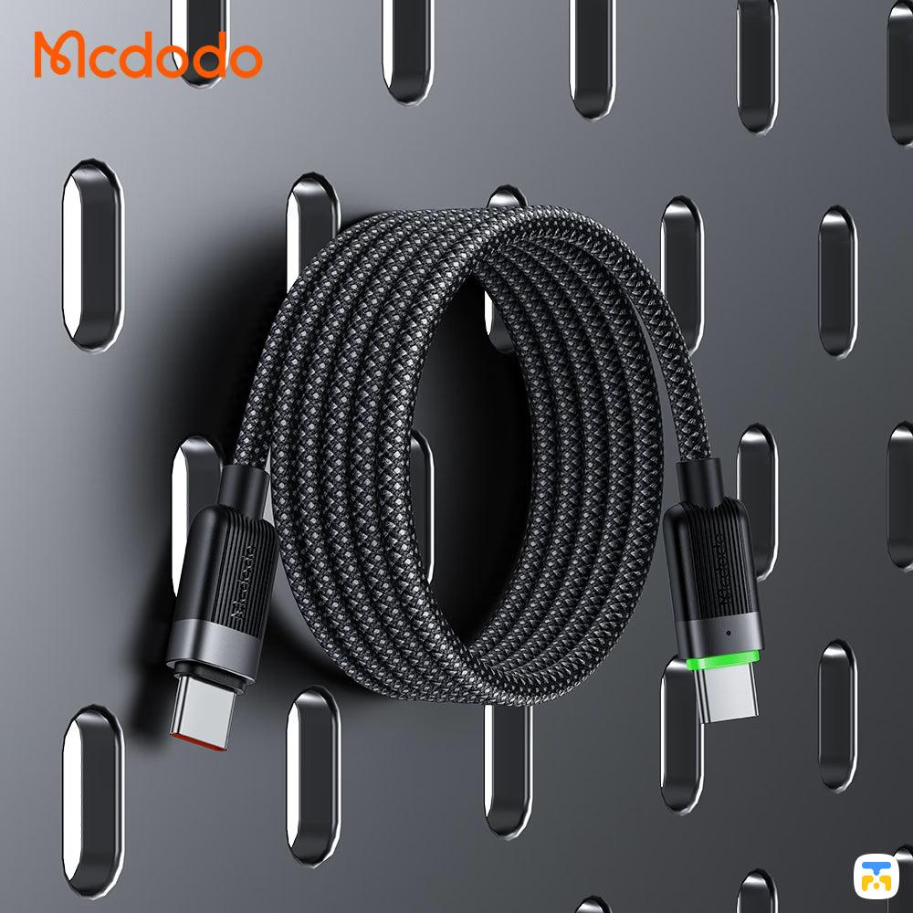 Mcdodo USB-C to USB-C Magnetic Self-Winding Cable - 60W - 1.2 Meter- Fast charging, data transfer and zero tangles
