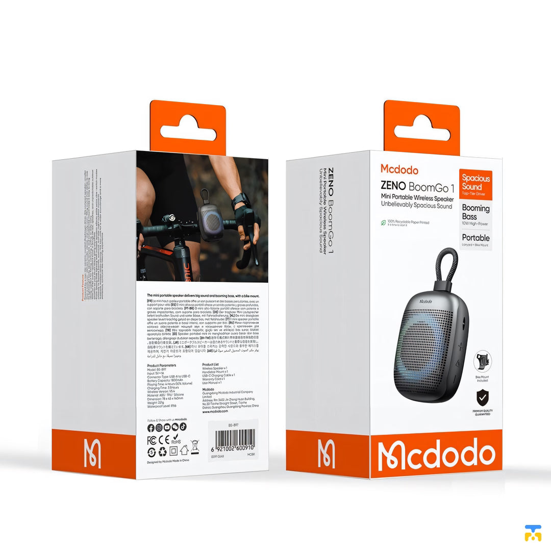 Mcdodo ZENO BoomGo 1 Mini Portable Wireless Speaker