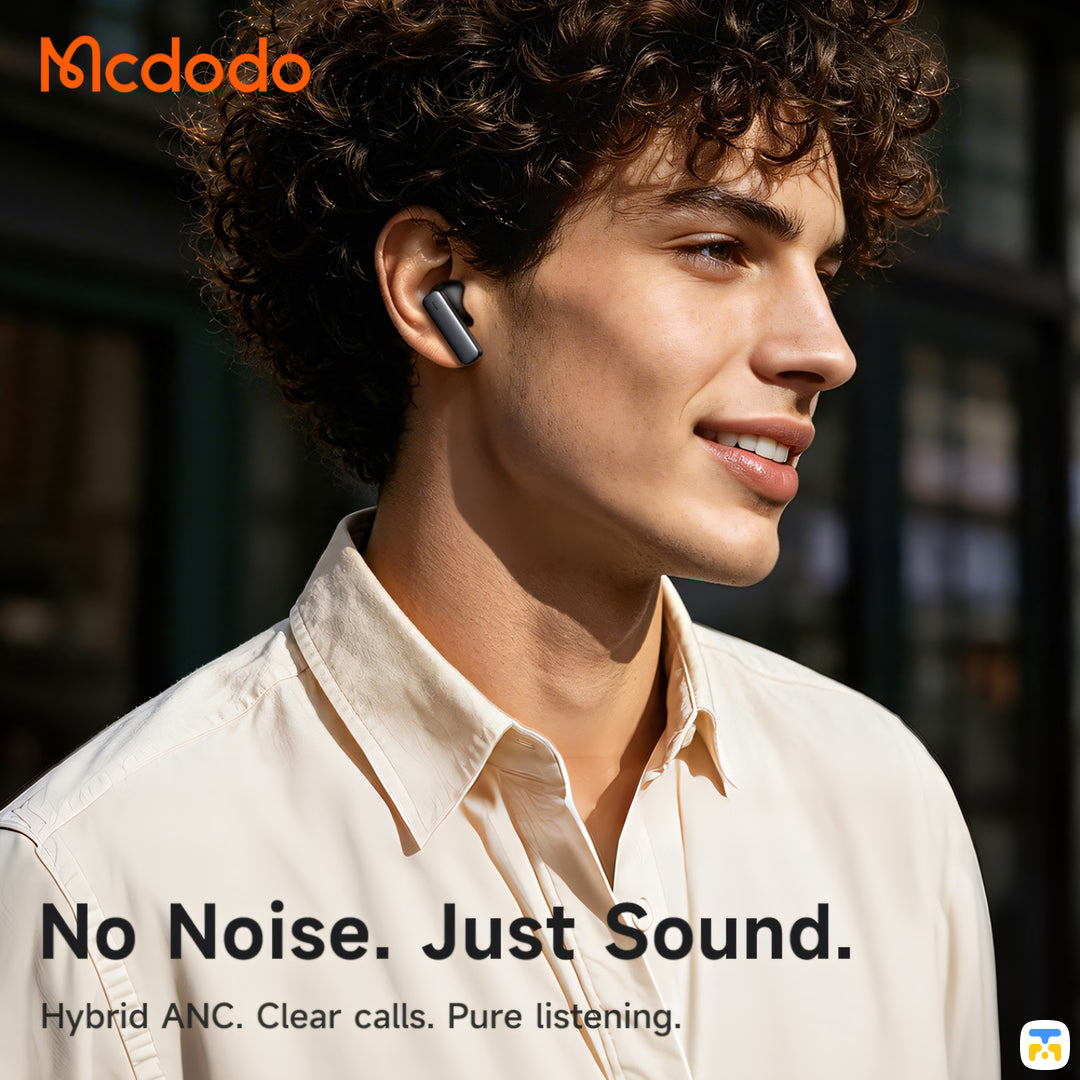 No Noise. Just Sound - Mcdodo ZENO N6 ANC Wireless Earbuds with App Control - Mcdodo ZENO N6 ANC Wireless Earbuds with App Control