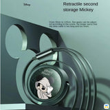 Retractile second storage Mickey - MDD Retractable 3-in-1 Charging Cable,Thunder Drum Disney Series,Cool Mickey - 1.2M 3A
