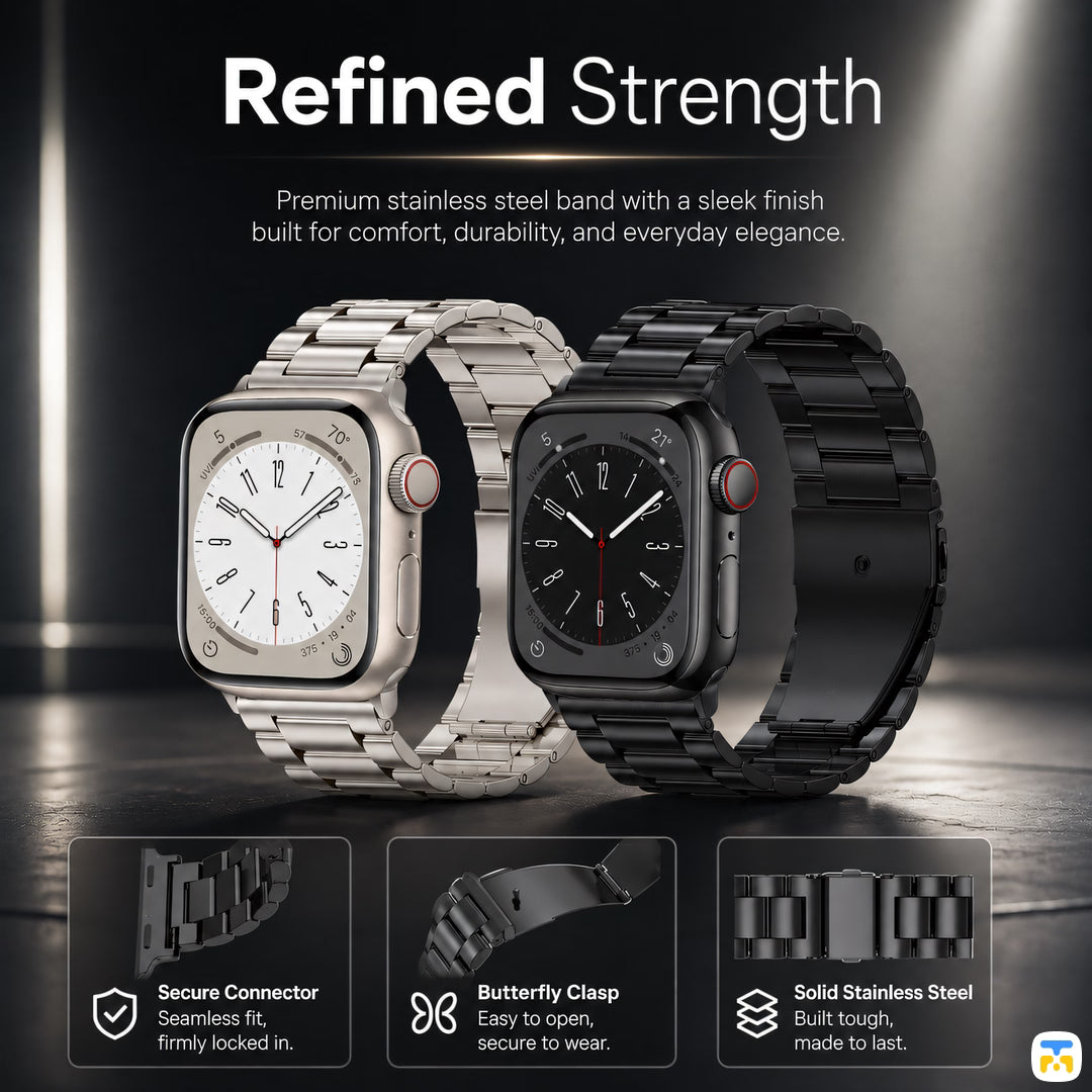 Refined Strength - Metro Metal Apple Watch Strap for 38-49mm