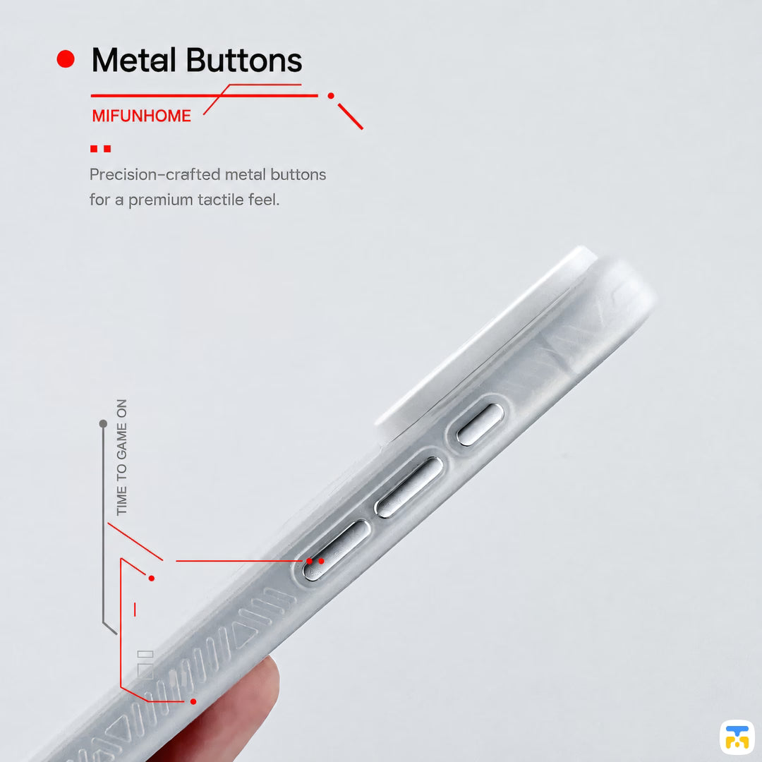 • Metal Buttons - MIFUNHOME for iPhone 17 Series Circuitry MagSafe Case