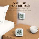 DUAL USE STAND OR HANG- Mini Digital Hygrometer & Thermometer with Comfort Indicator