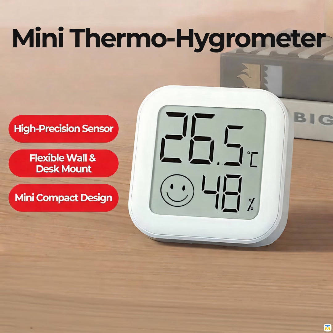 Mini Digital Hygrometer & Thermometer with Comfort Indicator