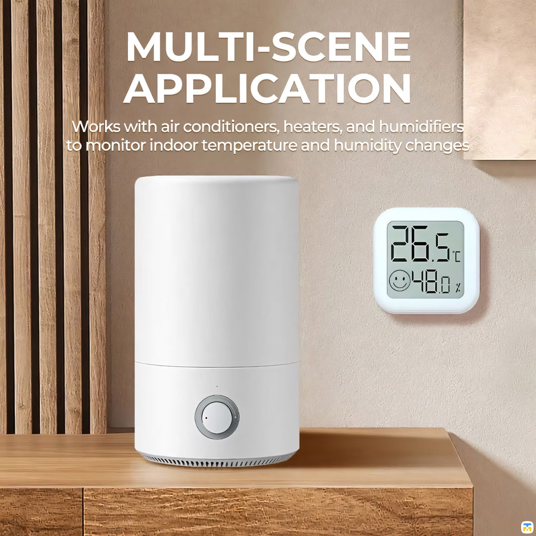 MULTI-SCENE APPLICATION- Mini Digital Hygrometer & Thermometer with Comfort Indicator