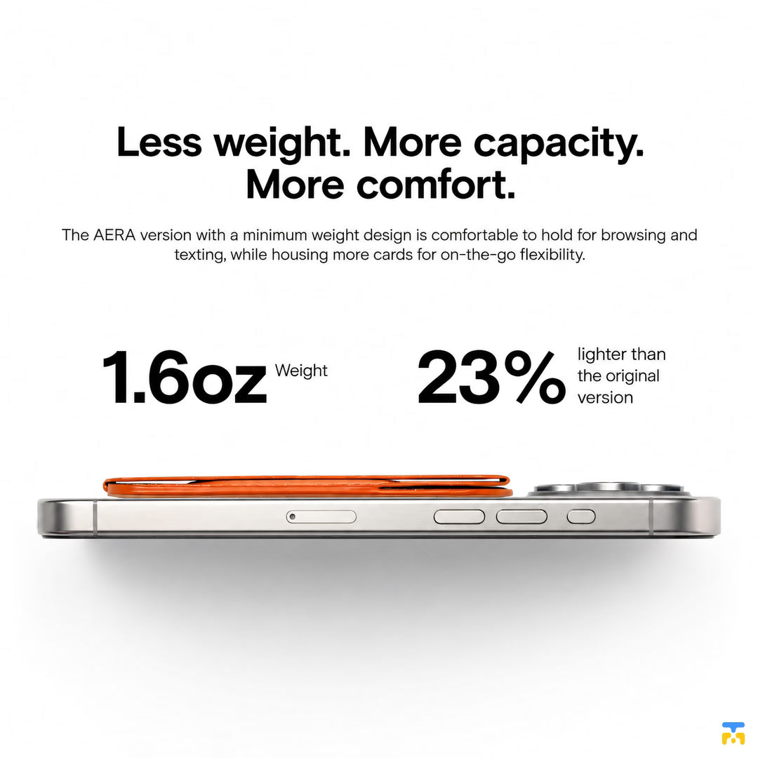 Less weight. More capacity
More comfort. - MOFT Snap Phone Stand and Wallet - MagSafe, 3-Card Storage