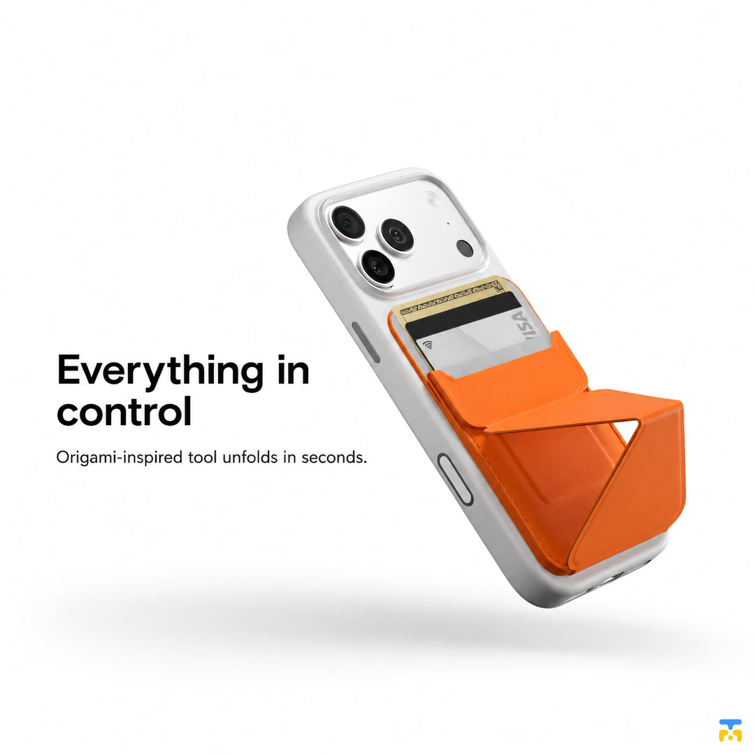 Everything in
control - MOFT Snap Phone Stand and Wallet - MagSafe, 3-Card Storage