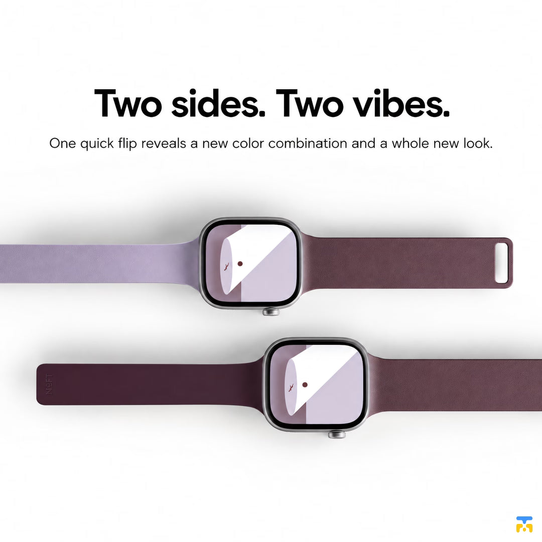 Two sides. Two vibes. - MOFT Two-Tone Reversible Snap Watch Band for Apple Watch