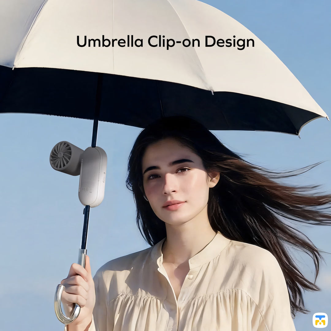 Umbrella Clip-on Design - Momax 1° Go Freeze Umbrella Clip Mini Icy Cooling Fan