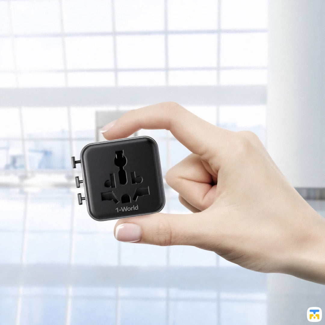 Momax 1-World Universal Travel Charger with Dual AC