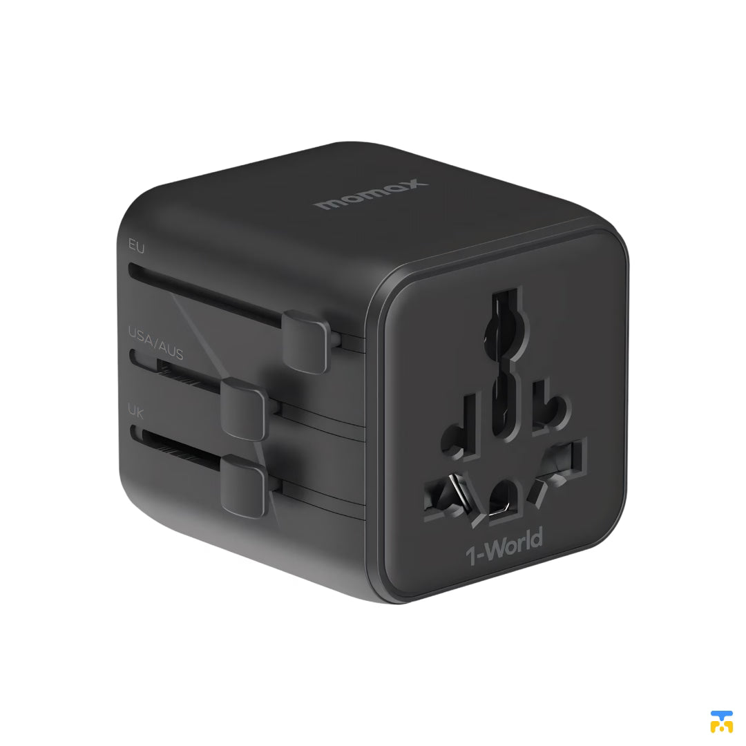 Momax 1-World Universal Travel Charger with Dual AC