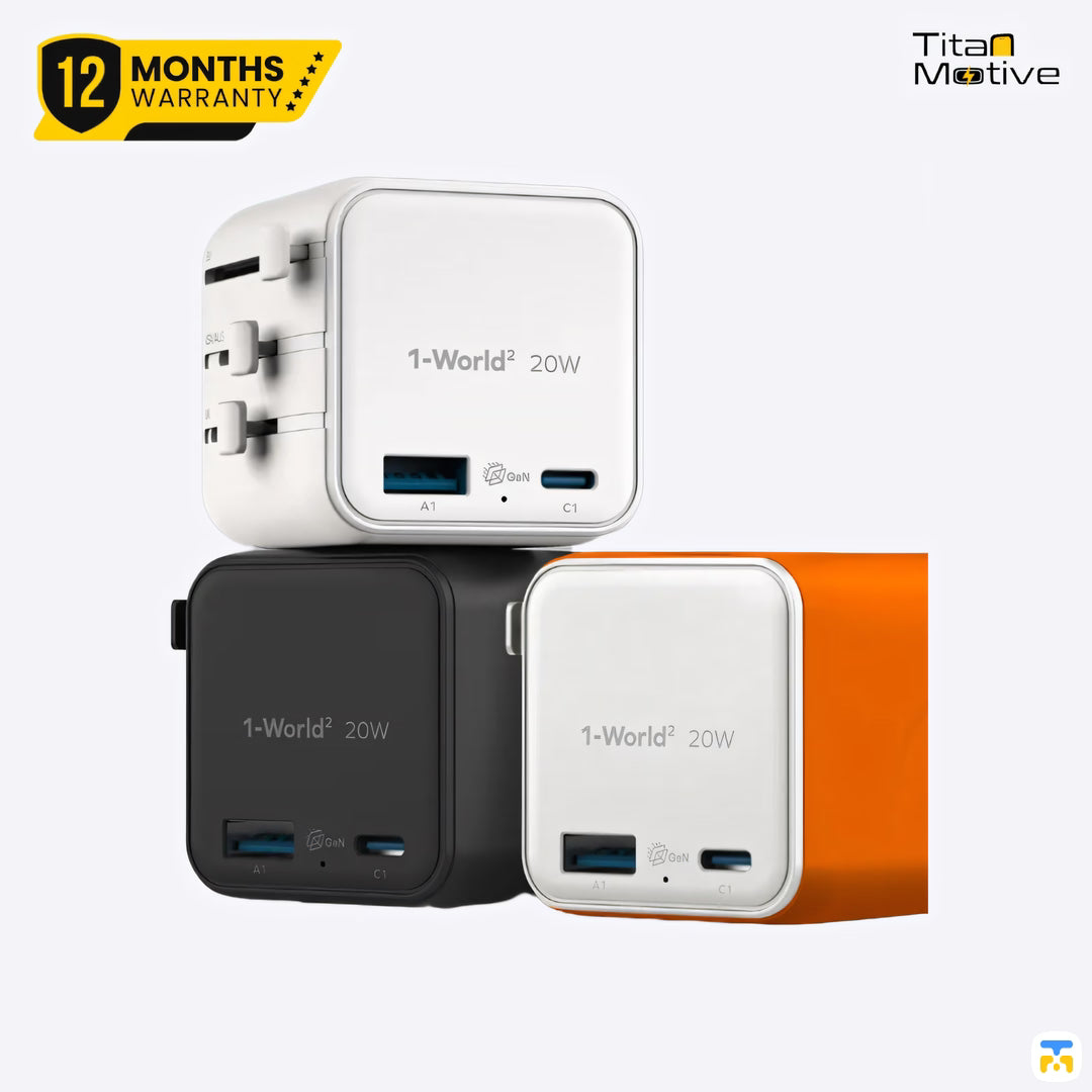 Momax 1-World² 20W Universal 2-Port USB Travel Adapter