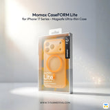 Momax CaseFORM Lite packaging for iPhone 17 Series