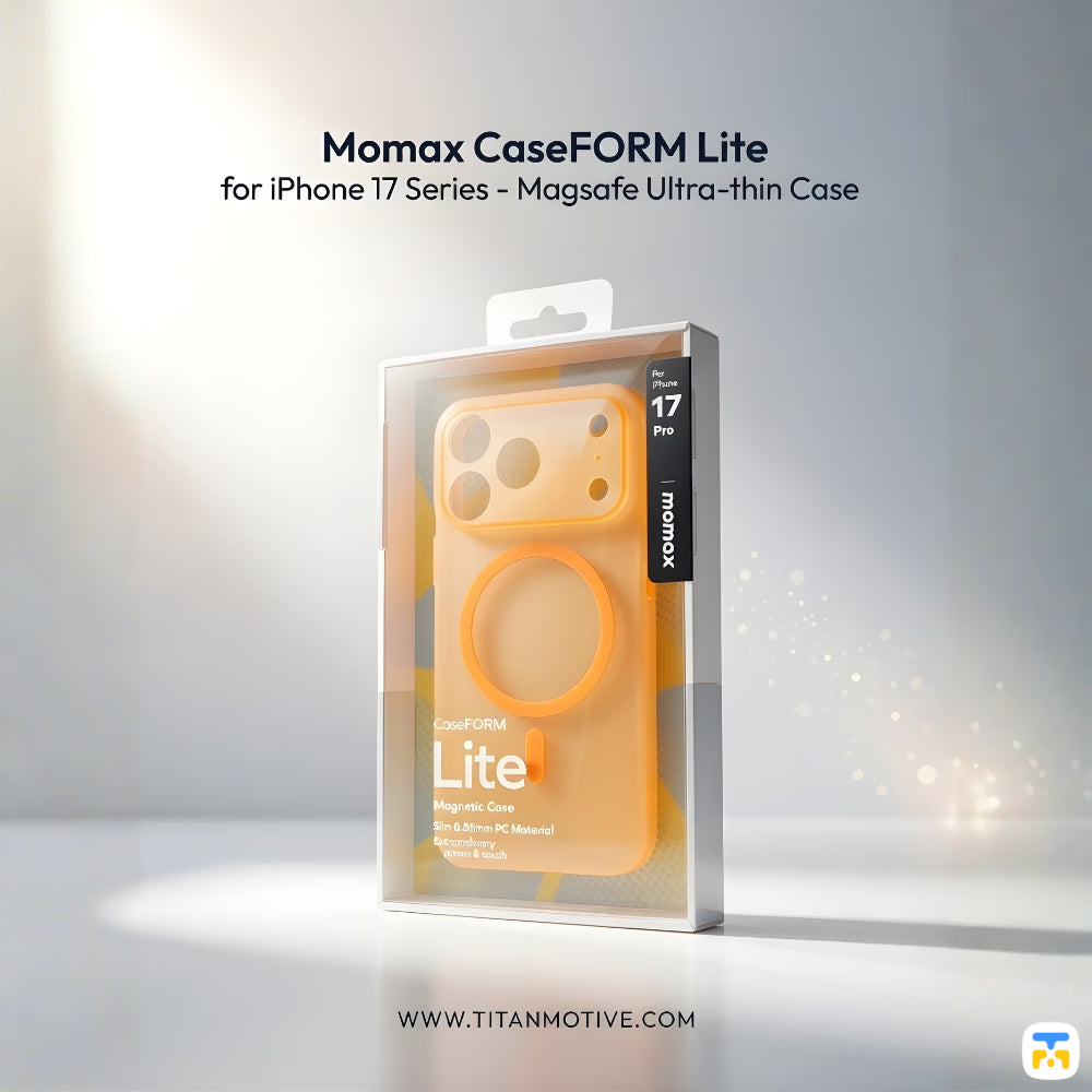 Momax CaseFORM Lite packaging for iPhone 17 Series
