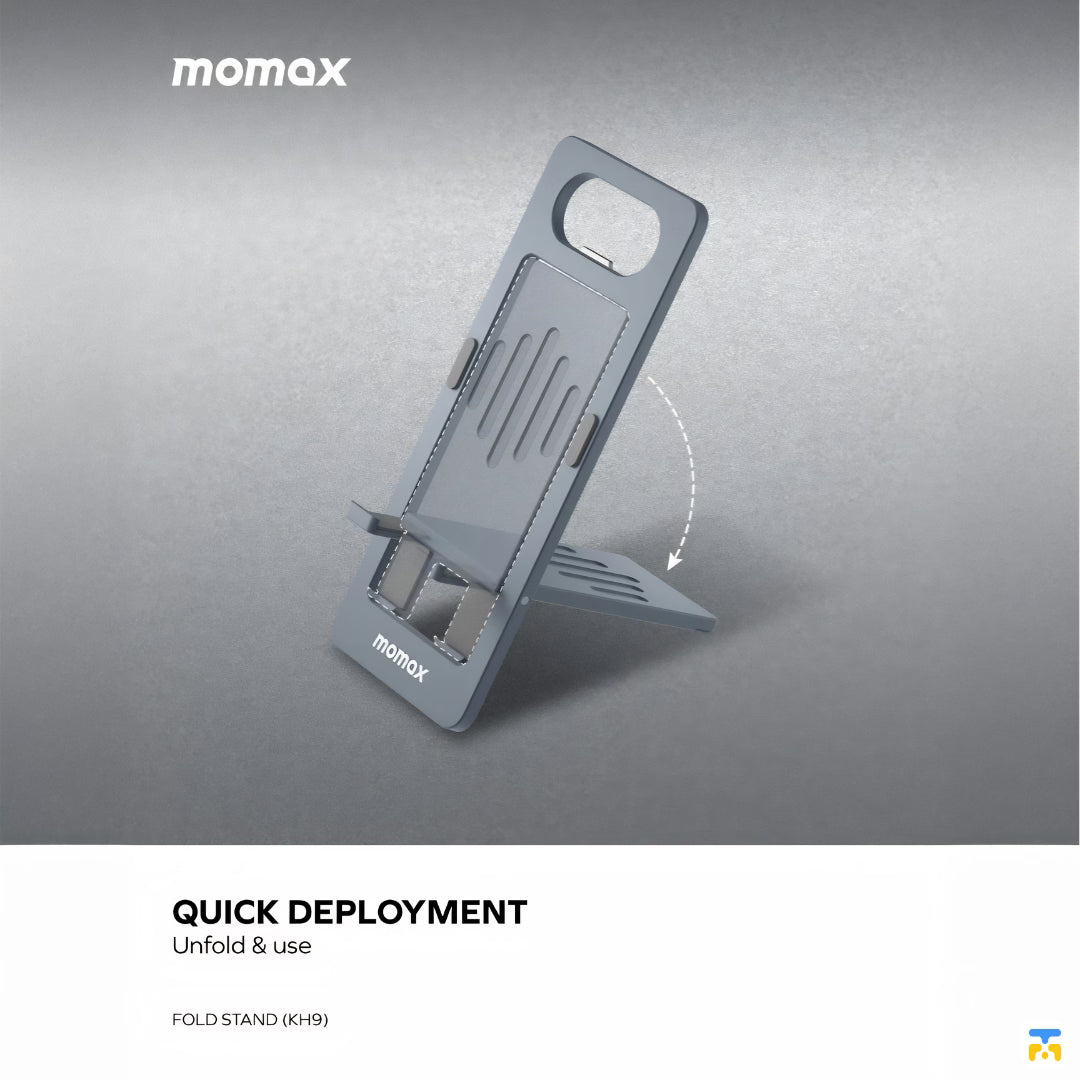 Quick Deployment Unfold and Use - Momax Fold Stand Handy Mobile Stand