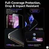 Full-Coverage Protection,
Drop & Impact Resistant - Momax for iPhone 15 & 16 Series Glass Pro+ Ultra Clear 3D Screen Protector
