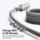 Charge 50% in 30 Minutes - Momax Mag.Link Magnetic USB-C to USB-C Cable 60W 1m