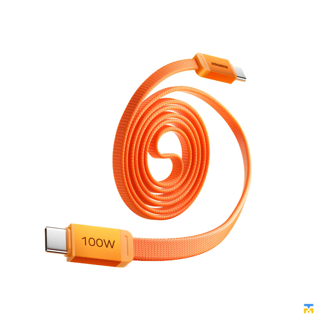 Momax Mag.Link Flat 100W USB-C to USB-C Magnetic Cable - 1 Meter
