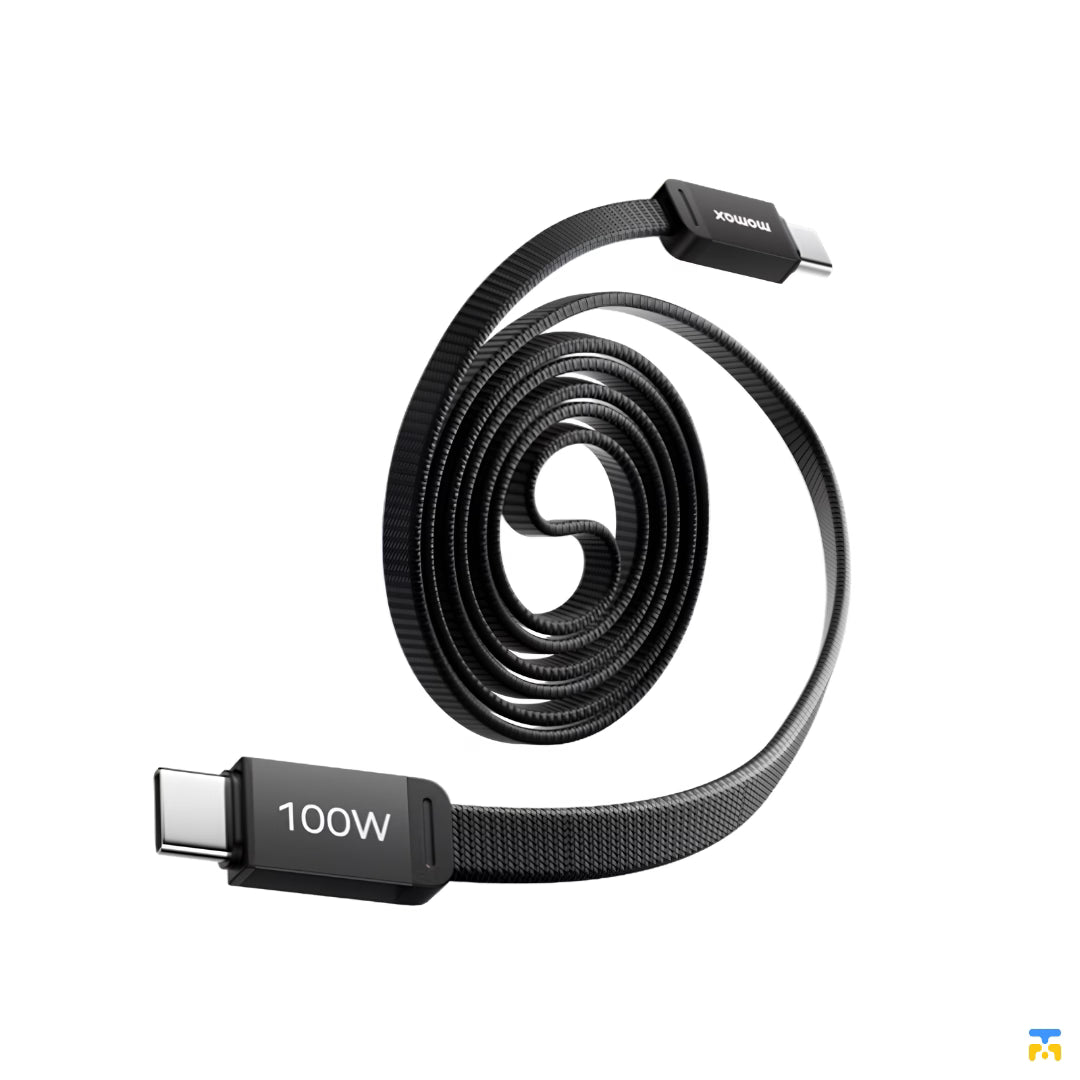 Momax Mag.Link Flat 100W USB-C to USB-C Magnetic Cable - 1 Meter