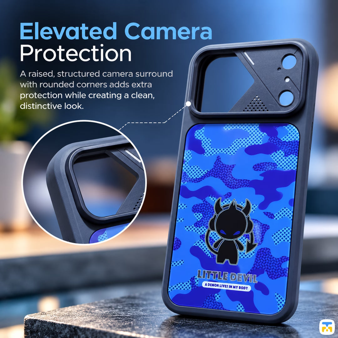 Elevated Camera
Protection - MORDAS Little Devil MagSafe Case with LensGuard