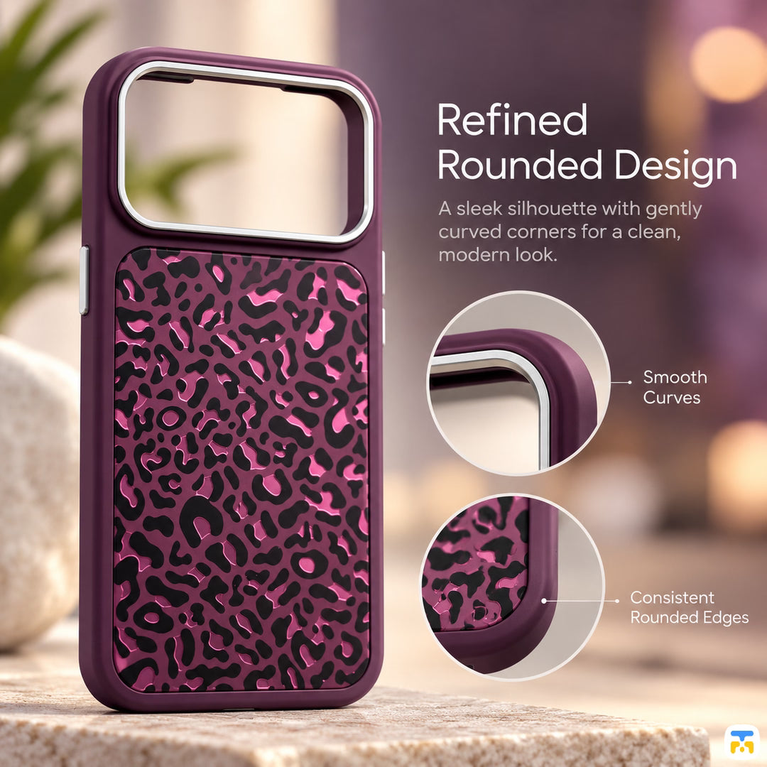 Refined
Rounded Design - MORDAS Midnight Cheetah MagSafe Case