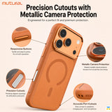 Precision Cutouts with
Metallic Camera Protection - MUTURAL for iPhone 17 Series Skin-feel MagSafe Case