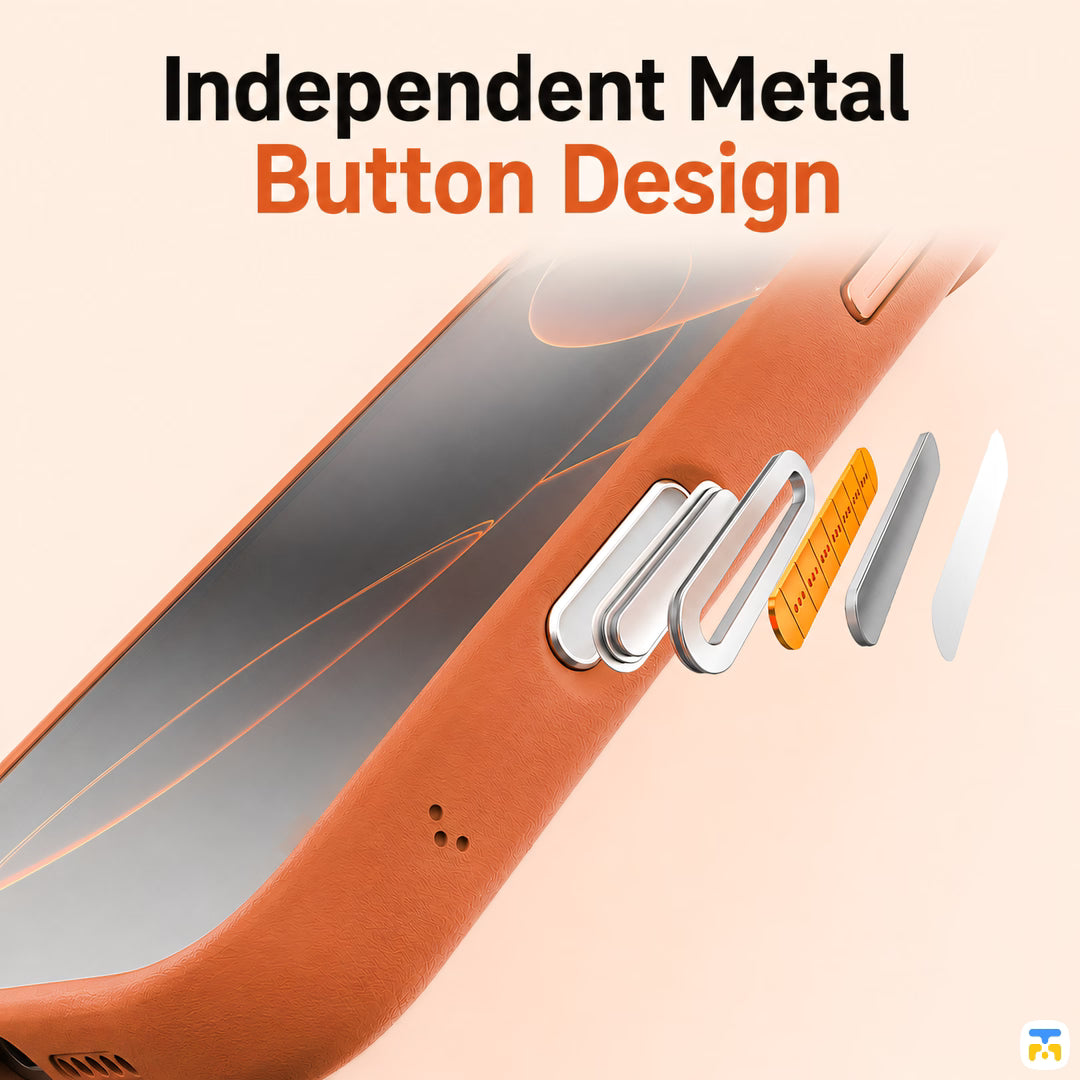 Independent Metal
Button Design - MUTURAL for iPhone 17 Series Skin-feel MagSafe Case
