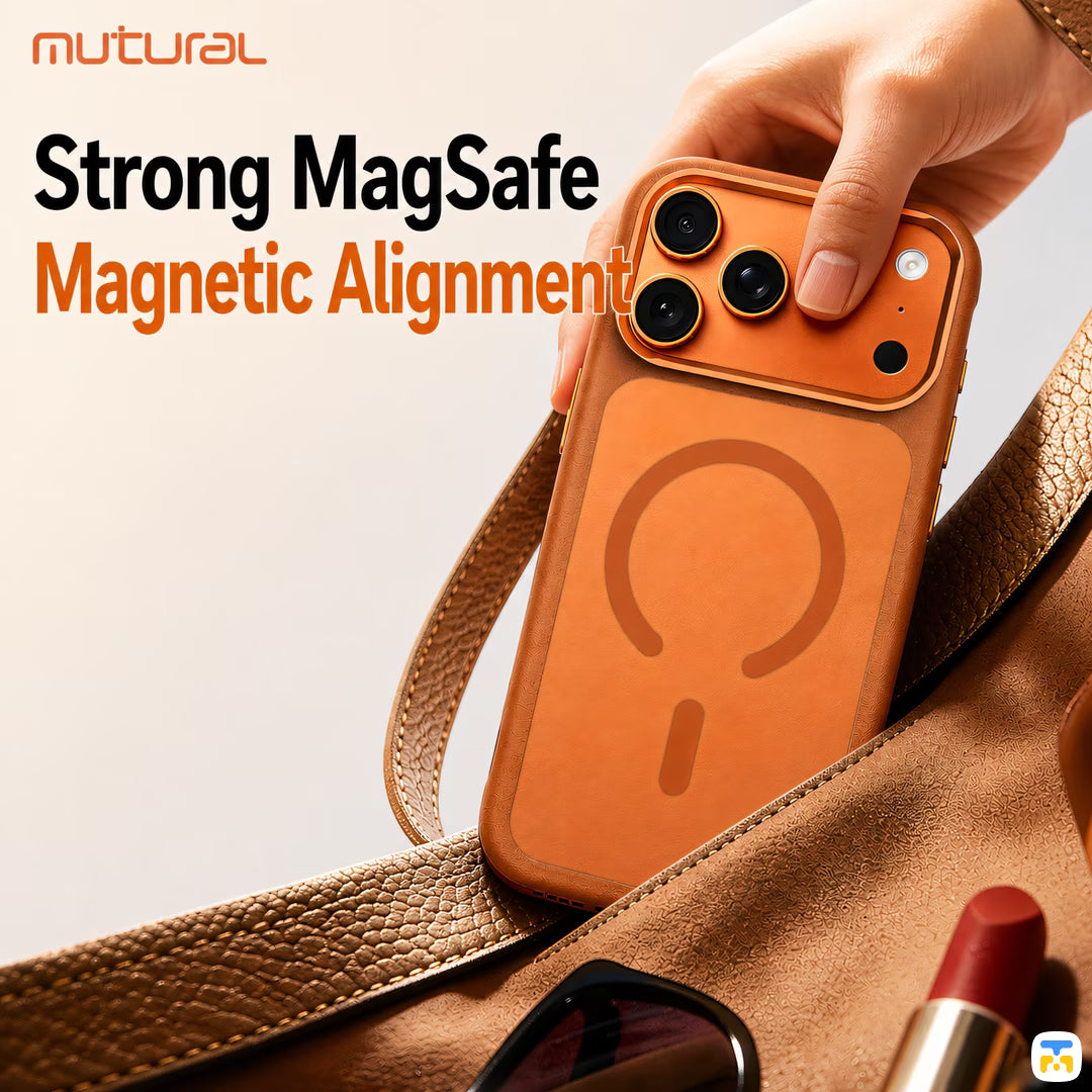 Strong MagSafe
Magnetic Alignment - MUTURAL for iPhone 17 Series Skin-feel MagSafe Case